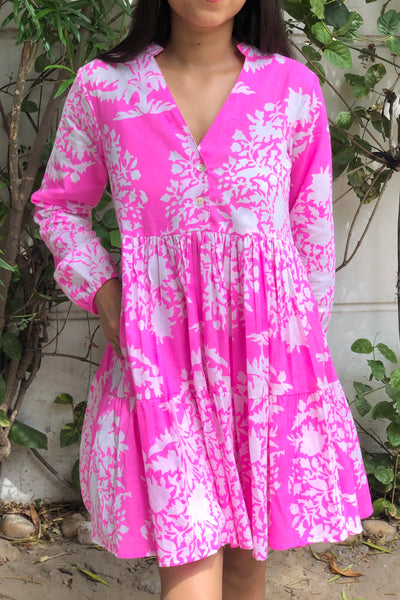 Maile Pink Mama Dress - Aryana Clothing