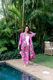 Fuchsia Jungle Robe - Aryana Clothing