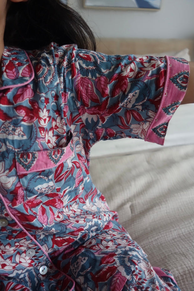 Mini Printed Pajama Sets - aryanaclothing