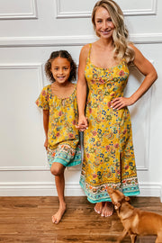 Marigold Slip Dress Mama - Aryana Clothing